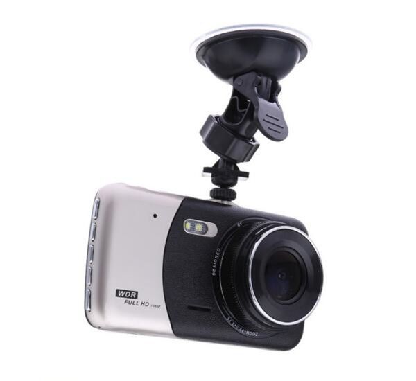 

1080p full hd 2ch car dvr driving digital recorder vehicle dash camera 3.7" 140Â° night vision g-sensor motion detection parking monitor