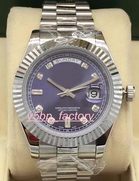 

4 style excellent men's watches18k yellow gold 218235 118238 118348 day-date 41mm diamond eta 2813 movement automatic mens watch watche, Slivery;brown