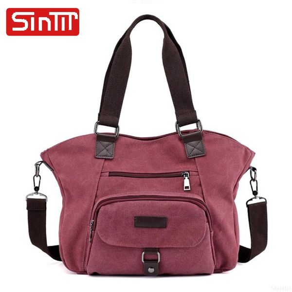 

sintir women's canvas handbag casual canvas shoulder bags large capacity messenger bags female tote trapeze sac