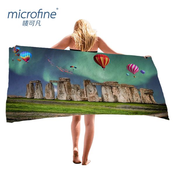

microfine microfiber beach towel luxury summer brand bath towel fire balloon sports yoga mat large size 100x180cm picnic blanket