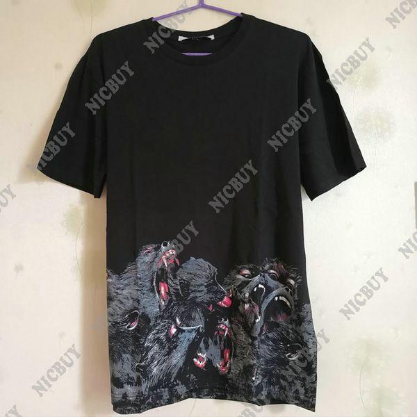 

fashion designer brand clothing t-shirt summer for men orangutan brother monkey animal print cotton casual t shirt tshirt tee, White;black