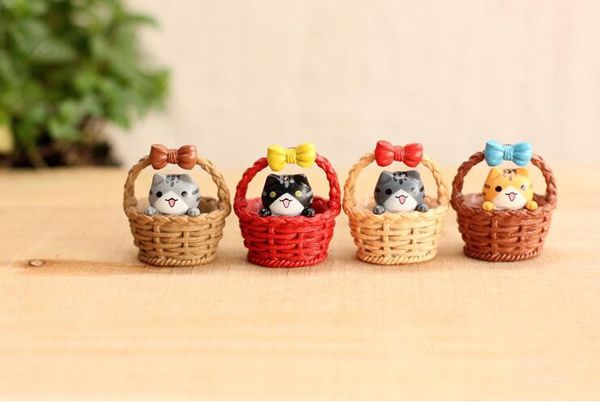 

симпатичные рождественский подарок mini cheese cat миниатюрная статуэтки игрушки симпатичные прекрасные модели дети игрушки японского аниме