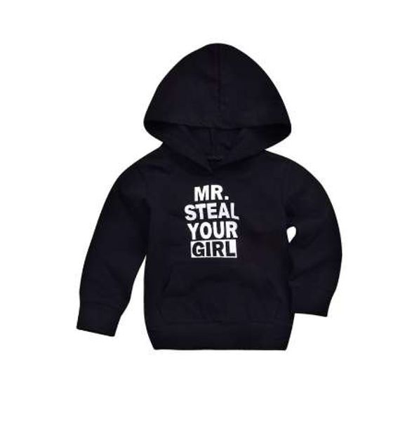 

muqgew infant baby boys girl autumn/winter sweater cotton long sleeve o-neck toddler letter print hoodies pullover outfits, Black