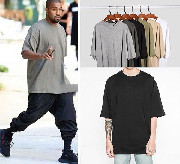 

Hip Hop Kanye T Shirts Summer Street Style Short Sleeve Tees 4 Colors Cotton Tshirt Free Shipping Loose O Neck Tee for Male