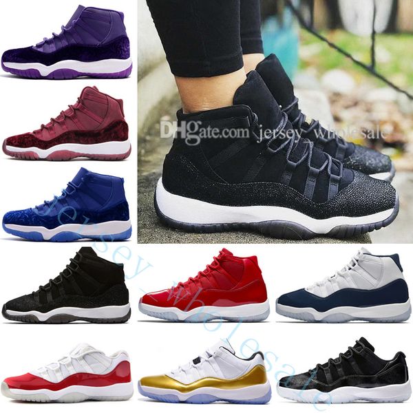 

11 basketball shoes mens sneakers gym red gs midnight navy win like 82 96 space jam 45 concord bred legend blue 11s trainers for men