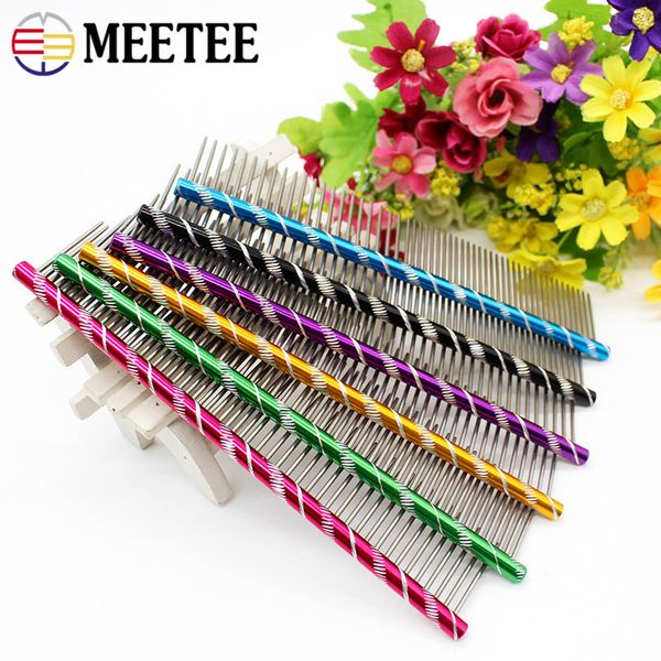

Guaranteed pet tainle teel comb dog comb long hair pet beauty traight row comb