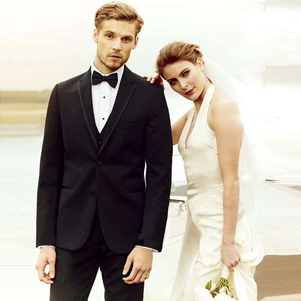 

handsome black groom tuxedos latest design men suits for wedding 3 pieces slim fit men blazers jacket gentle men groomsmen prom suit, Black;gray