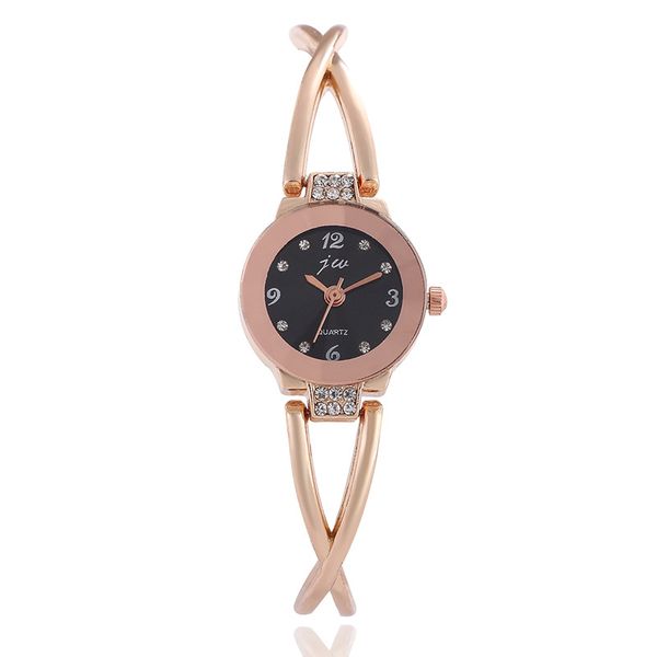 

fashion brand jw bracelet watches women luxury crystal dress wristwatches clock women exquisite casual quartz watch reloj mujer, Slivery;brown