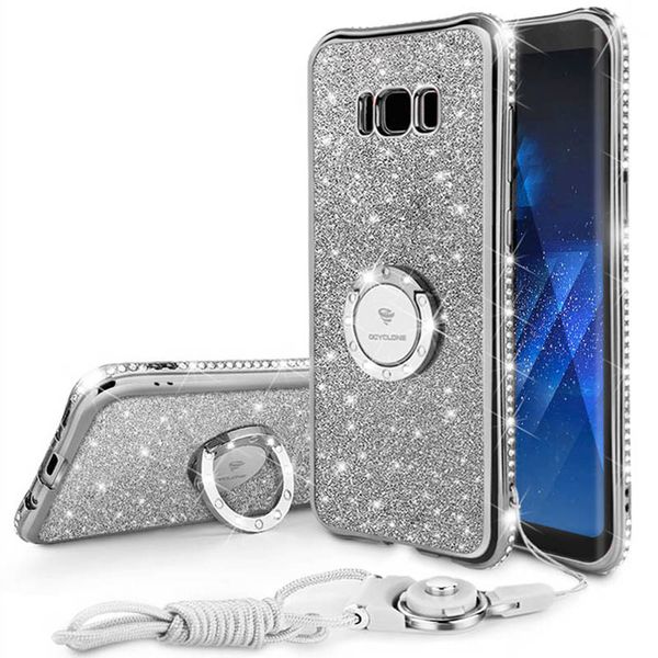

luxury for samsung galaxy note 8 case 360 degree full body phone case kickstand housing diamond bling glitter soft slim designer phone case