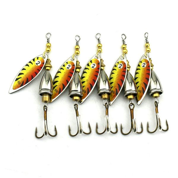 

5pcs jigs fishing lures , ,8.1cm lure 10g casting metal fishing spoons