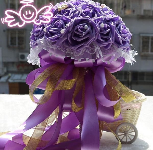 

eternal angel 30 flowers purple bride bouquet wedding gift wedding gift