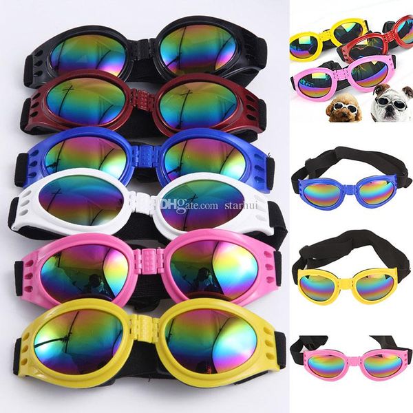 

new dog glasses fashion foldable sunglasses medium large dog glasses big pet waterproof eyewear protection goggles uv sunglasses wx-g14
