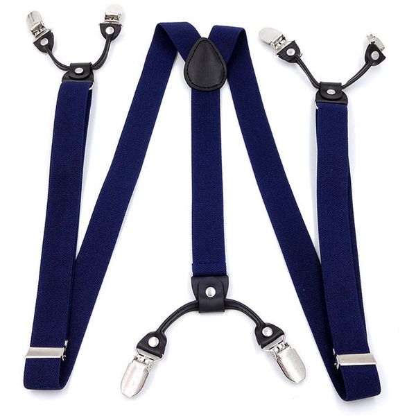 

european fashion men and women 6 suspenders fy18102003, Black;white