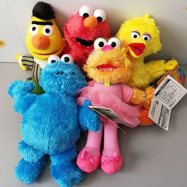 

new 24cm sesame street ballerina zoe bert elmo big bird cookie monster plush doll