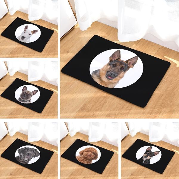 

bath mat dog printed living room mat 50x80cm toilet carpet bathroom outdoor doormat kitchen rugs floor wholesale