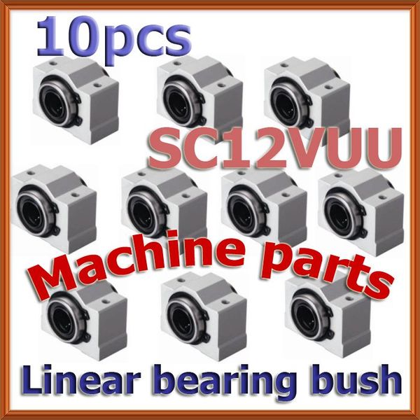 

lot of 10pcs 12mm linear bearing bush / bushing sc12vuu scv12uu sc12v with lm12uu bearing inside