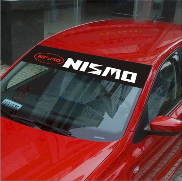 Car Front Rear Windshield Window Exterior Banner Decal Racing Sticker
