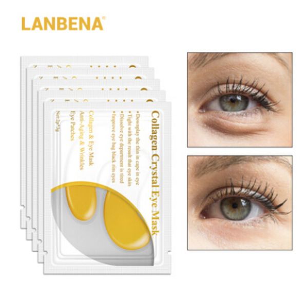 

masks & peels lanbena 24k collagen crystal moisturizing 6 style dispel the black eye circle