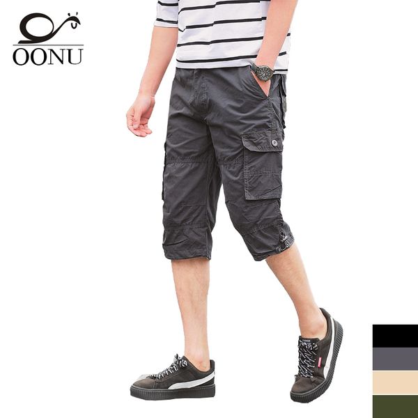 

yolao men's cargo pants camouflage fashion army pant multi casual overalls outdoors trousers plus size 09, Black