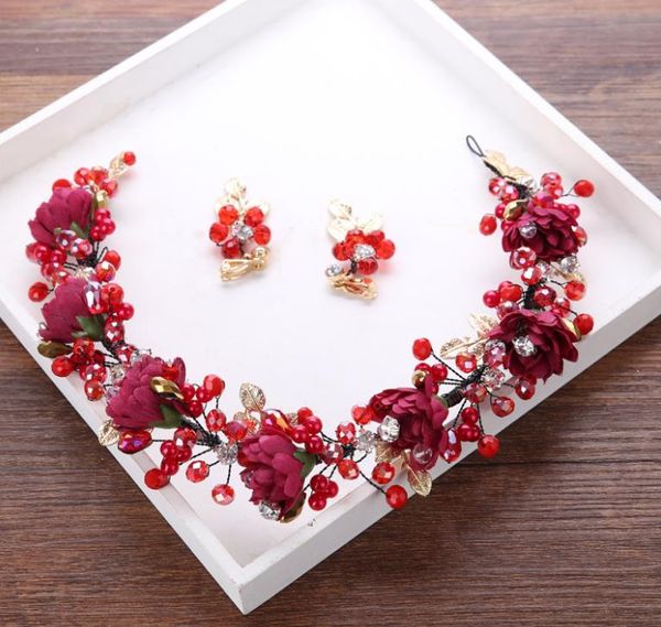 

2018 bridal wreath flower bridal hair belt wedding ornaments, Silver