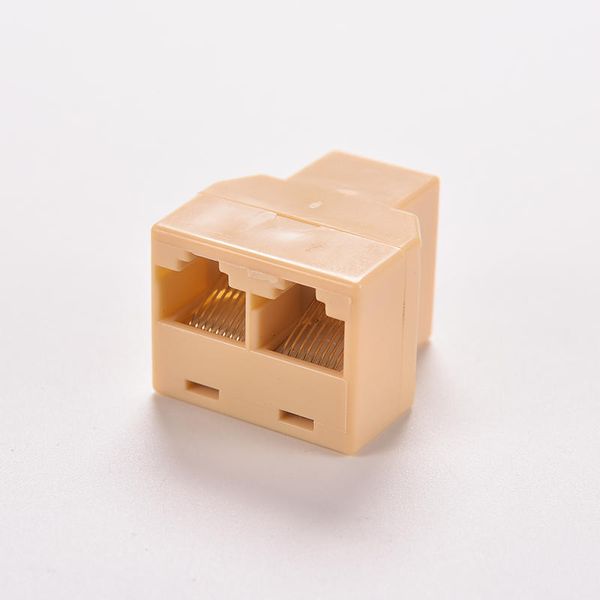 DZ517 RJ45 6 Ethernet Cable LAN Port 1 to 2 Socket Splitter Connector Adapter/_WK