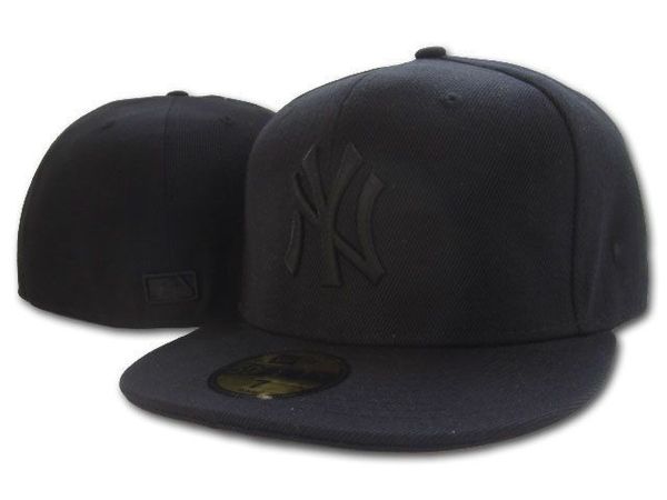 

2018 Новый NY в полном черном цвете установлены плоские шляпы NY письмо вышитые закры
