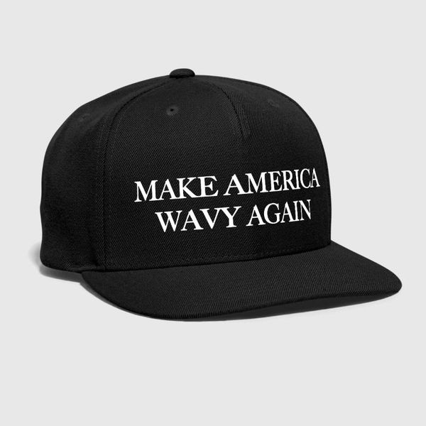 

make american wavy again embroidered customized handmade gold rapper blood gangster chains compton thug life trap snapback hat, Blue;gray
