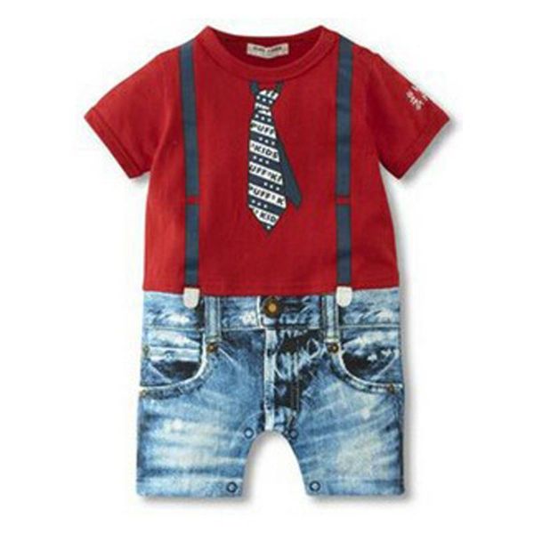 

2018 Baby Boy Rompers Лето Baby Boy Одежда Устанавливает Новорожденных Детская Одежда Джентль