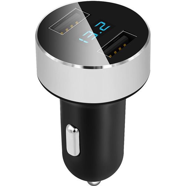 

car charger 3.1a quick usb charger with led display cigarette lighter phone adapter car voltage diagnostic
