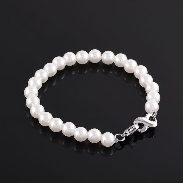 

personalized pearl beaded bracelet with infinity urn charm - 316l stainless steel cremation memorial bracelet for women, Black
