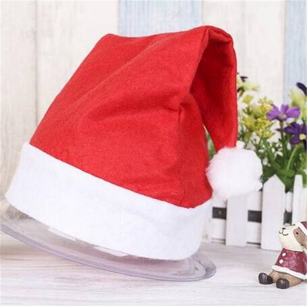 

red the ordinary christmas santa hats children cap christmas decorations