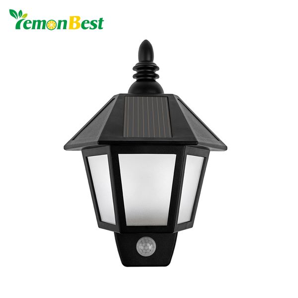 Waterproof Led Solar Light Motion Sensor Outdoor Activated Hexagonal Wall Lamp Garden Automatically On At Night Path Lighting Uk 2019 From Super04