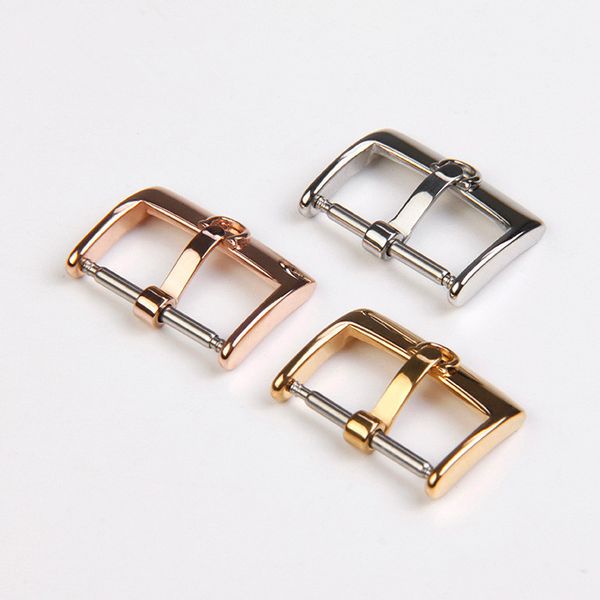 

watch accessories accessories butterfly fly convex standard solid stainless steel buckle leather strap pin 141618 20mm, Black;brown