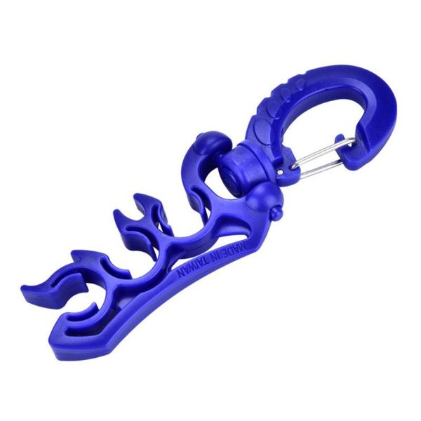 

durable nylon triple hose holder regulator gauge retainer & clip for underwater scuba diving diver