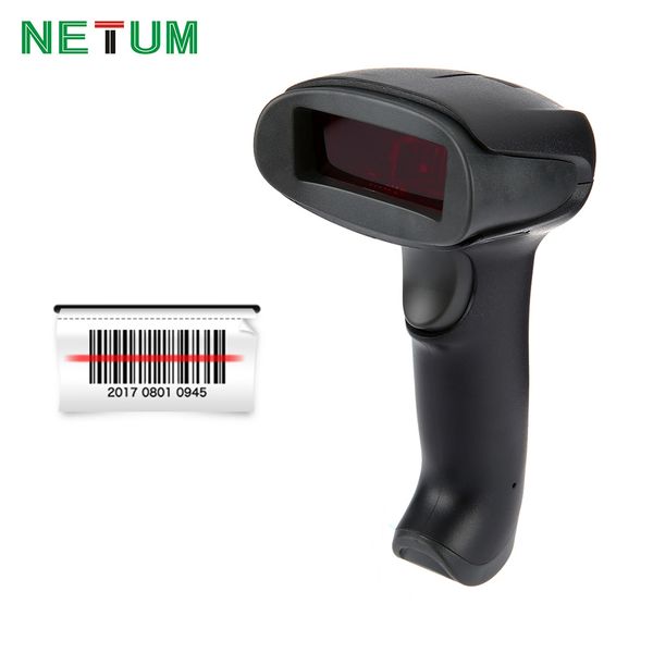 Acheter Scanner Sans Fil De Scanner De Code Barres De Netum F2 1d Lecteur De Balayage Sans Fil Automatique De Détection De Choc De 3018 Du Charless