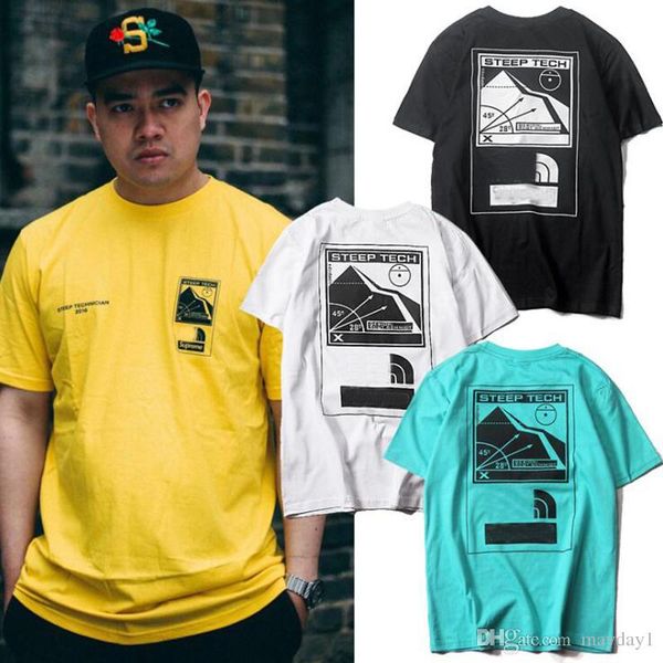 

Tide brand t shirt for men new hip hop couple loose men designer t shirt new arrival streetwear north t shirt men free shipping