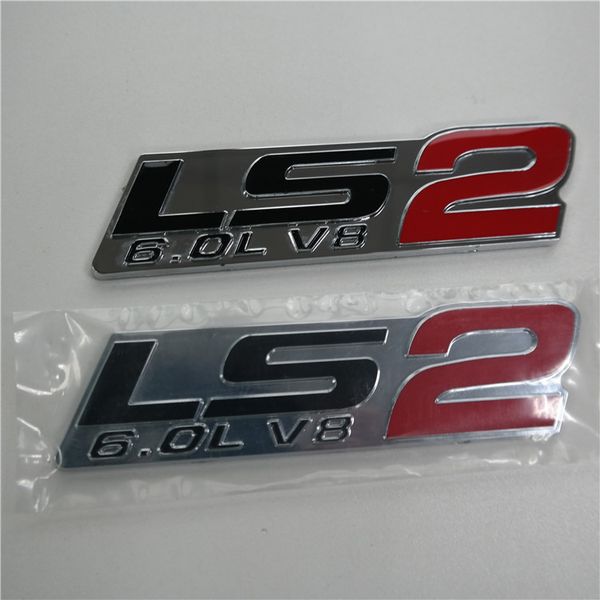 2 CHEVY CORVETTE LS2 6.0L ENGINE FENDER EMBLEMS BADGES