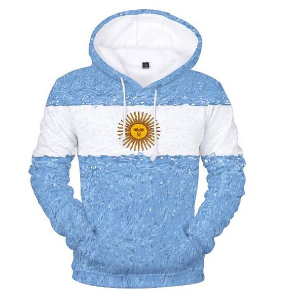 

3D национальный флаг мужская толстовка Бразилия США Германия Аргентина флаг с кап