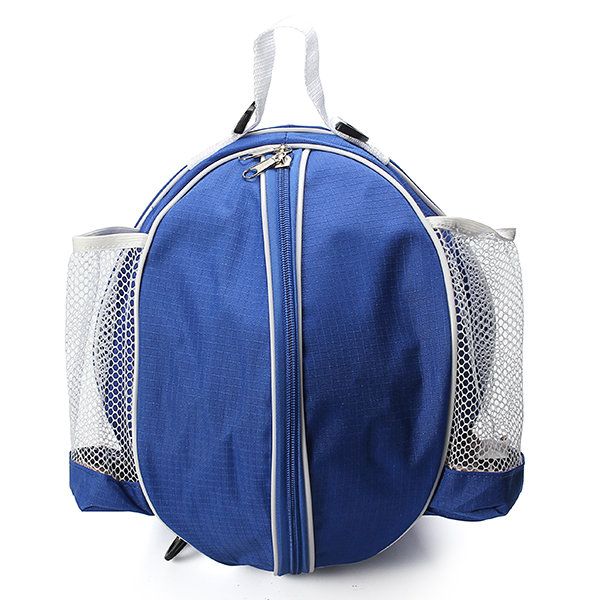 

nylon colorful single shoulder rounded football basketball bag wear resistance waterproof sport bag with nets holder
