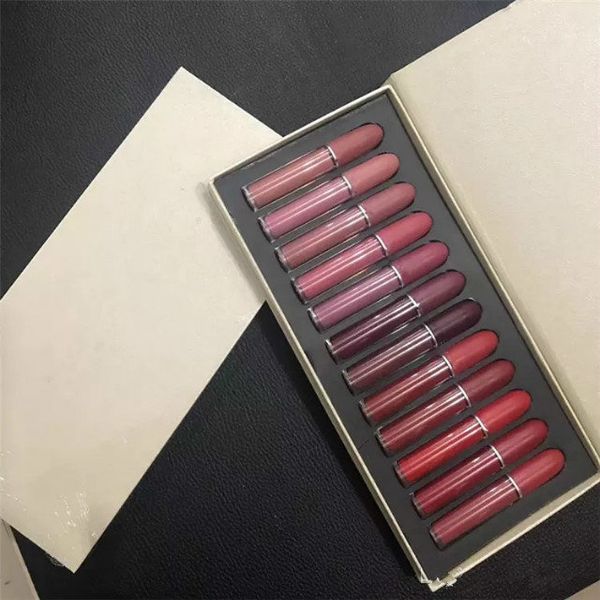 

matte lip gloss 12pcs se cosmetic liquid lipstick to lip moisturizer 12 colors kit dhl ing