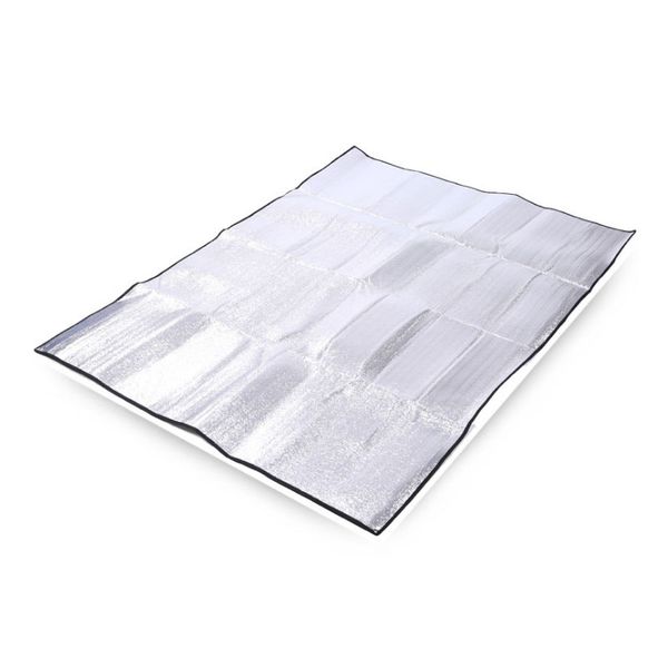 

outdoor camping small pad double-sided aluminum foil moisture pads sponge body suitable for tents waterproof double picnic mats