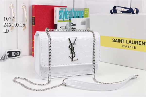

New crocodile genuine multi color leather ladie handbag handbag houlder bag me enger bag me enger bag