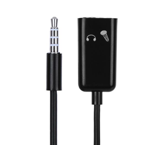 18 cm/7,09 Zoll 3,5-mm-Stecker auf Dual-Buchse, Audio-Stereo-Headset-Mikrofon-Splitter, Adapterkabel für Smartphone, MP3, Computer, CD