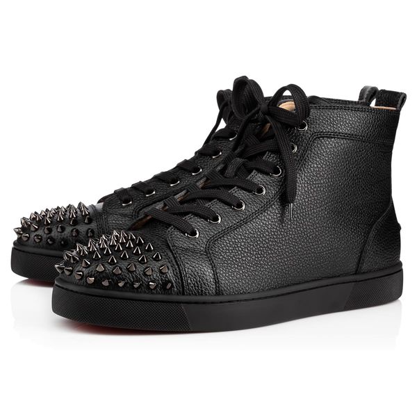 

big size us5-us13 eur47 designer shoes running men red bottom sneakers bottom for men toe flats sneakers with box dust bag, Black