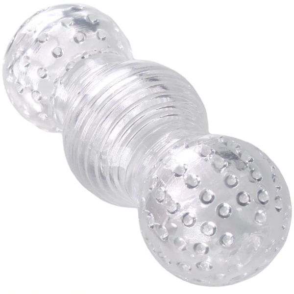 Masculino retardado ejaculação exercitador super elasticidade transparente silicone masculino masturbação brinquedo masturbador masculino brinquedos sexuais9190088