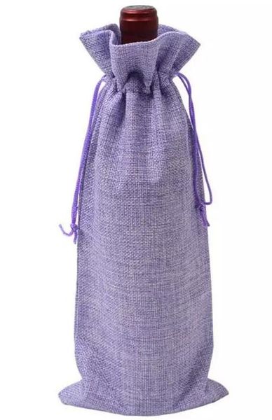 

in stock wine bags champagne wine bottle covers wine bottle bags drawstring pouch 15cmx35cm(6"x14") gift bag dhl