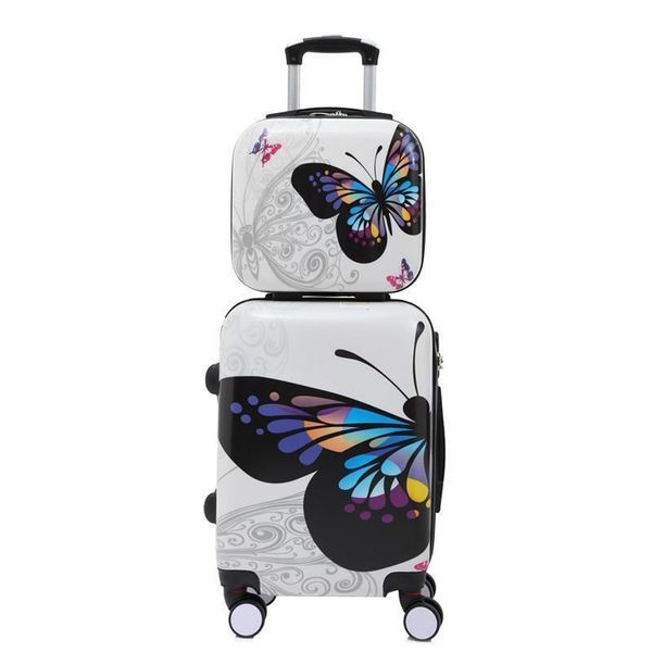 

20"24"inch colorful trip fashion suitcases and travel bags valise cabine maletas suitcase valiz koffer rolling luggage