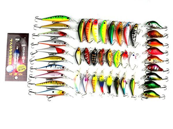 

lenpaby 44pcs гольян рыболовные приманки набор воблеры жесткий swimbaits