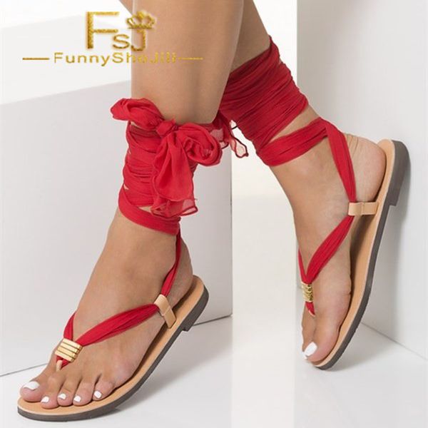 

silk beach gladiator summer sandals red scarves strappy sandals anniversary attractive generous incomparable noble elegant fsj, Black