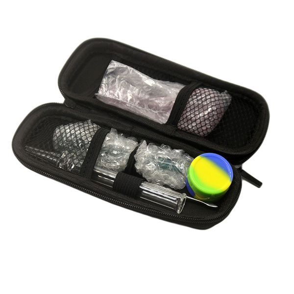 

6 В 1 Pyrex Нефтяной Вышке Горелки Трубы Набор С Dab Ложкой Ручной Трубы Воск Масляные Трубы Силиконовые Jar Dabber Инструмент Для Курения Аксессуаров